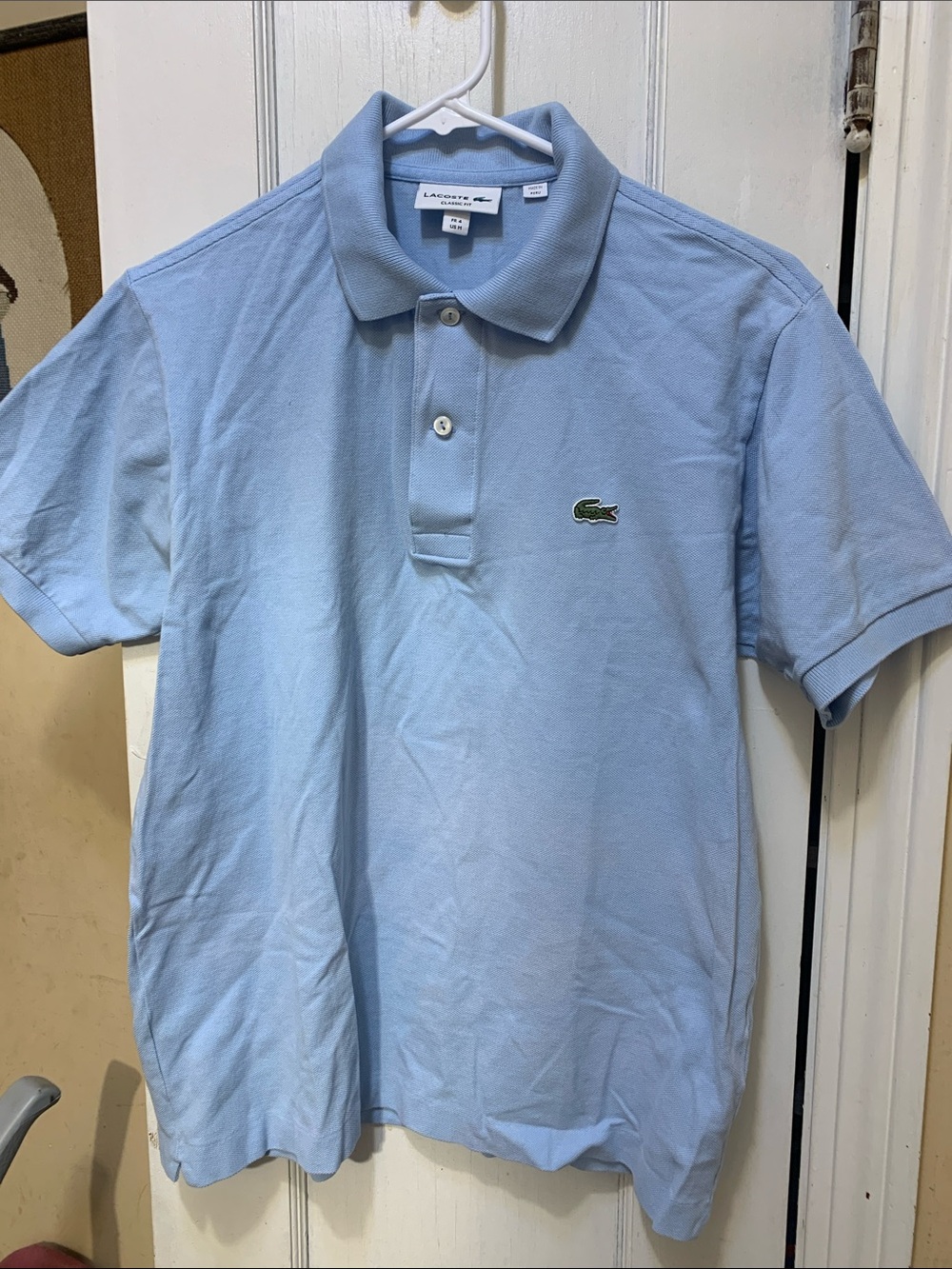Lacoste Light Blue Short-Sleeve Pique Polo